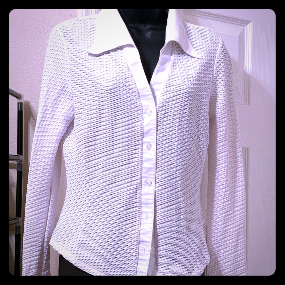 White Collared, Button-Down Shirt